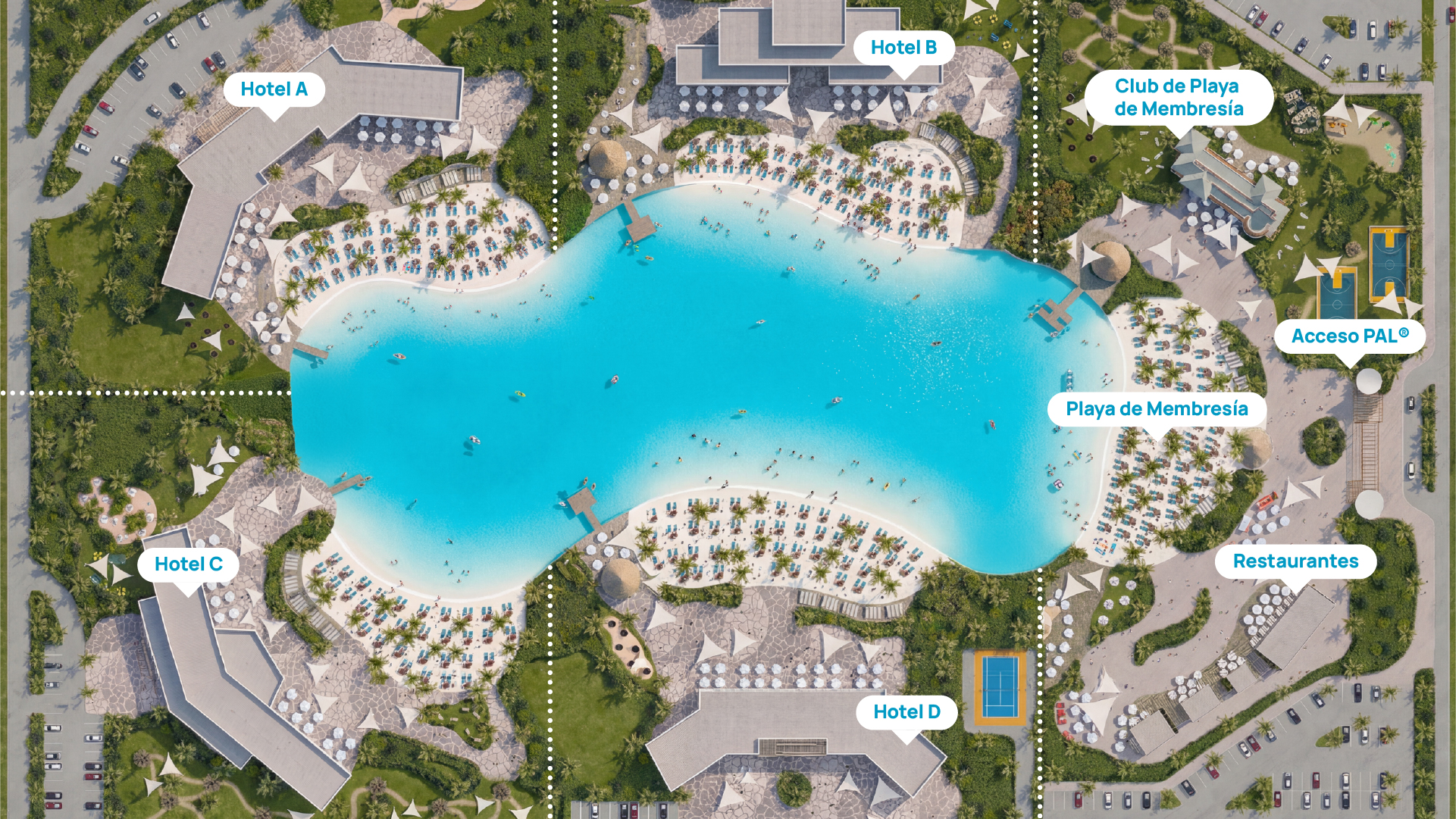 Masterplan Public Access Lagoons hotelería