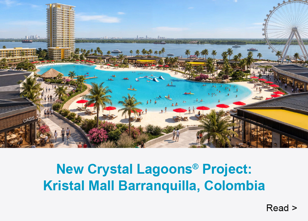 new Crystal Lagoons® project at Kristal Mall Barranquilla, Colombia